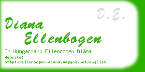 diana ellenbogen business card