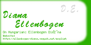 diana ellenbogen business card